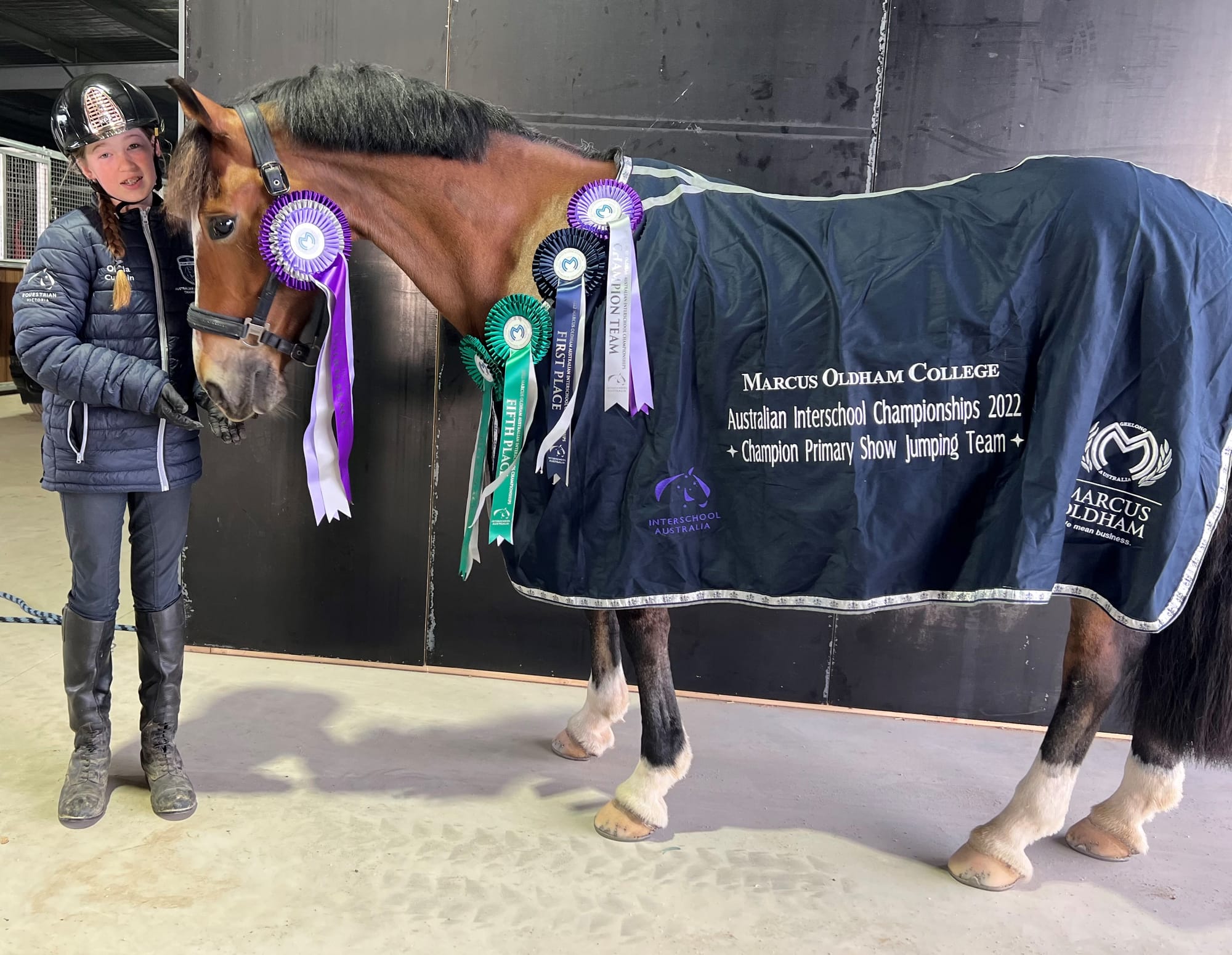 Young Olivia is riding high