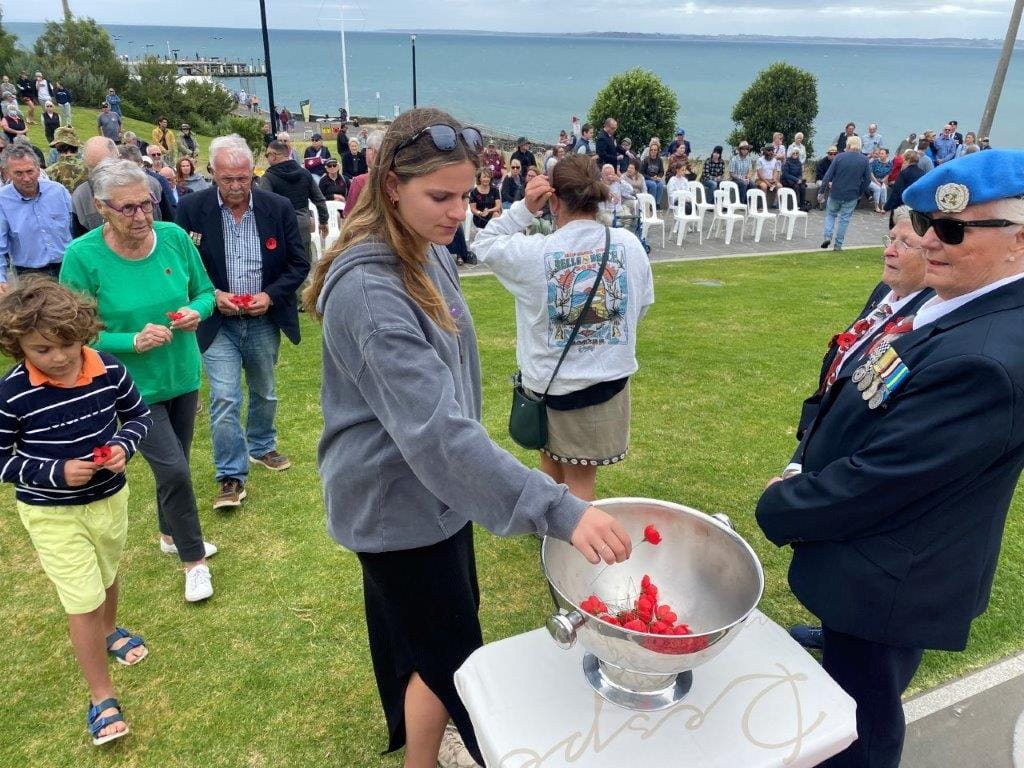The ferry rolled in and we remembered them at Cowes