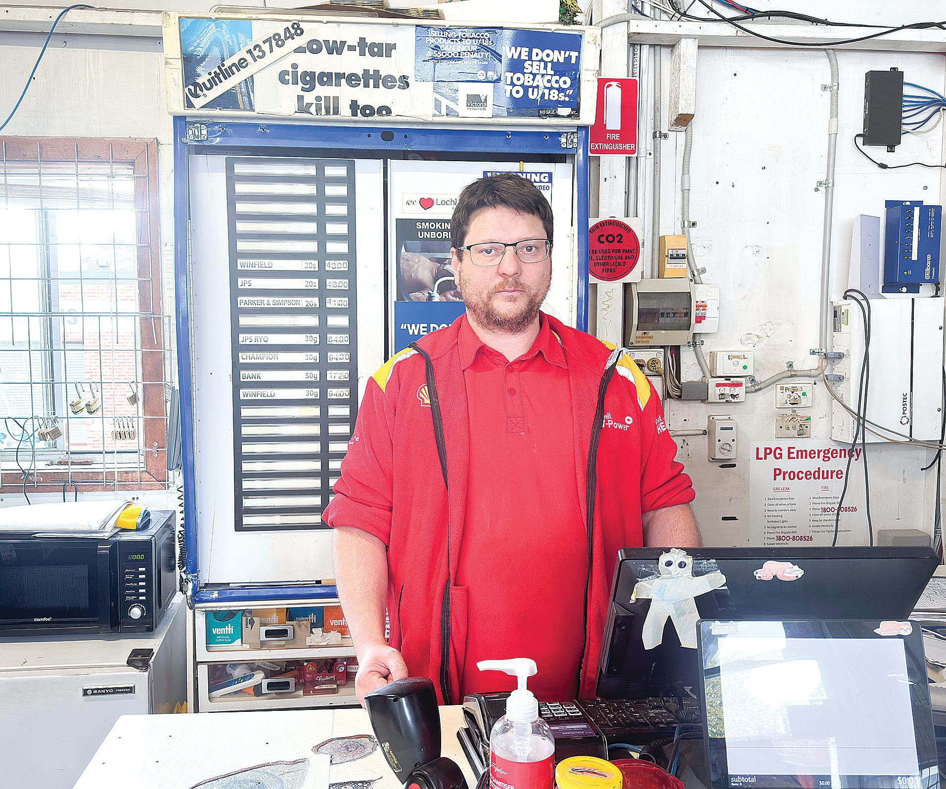 Loch servo owner sick of constant break-ins just for cigarettes