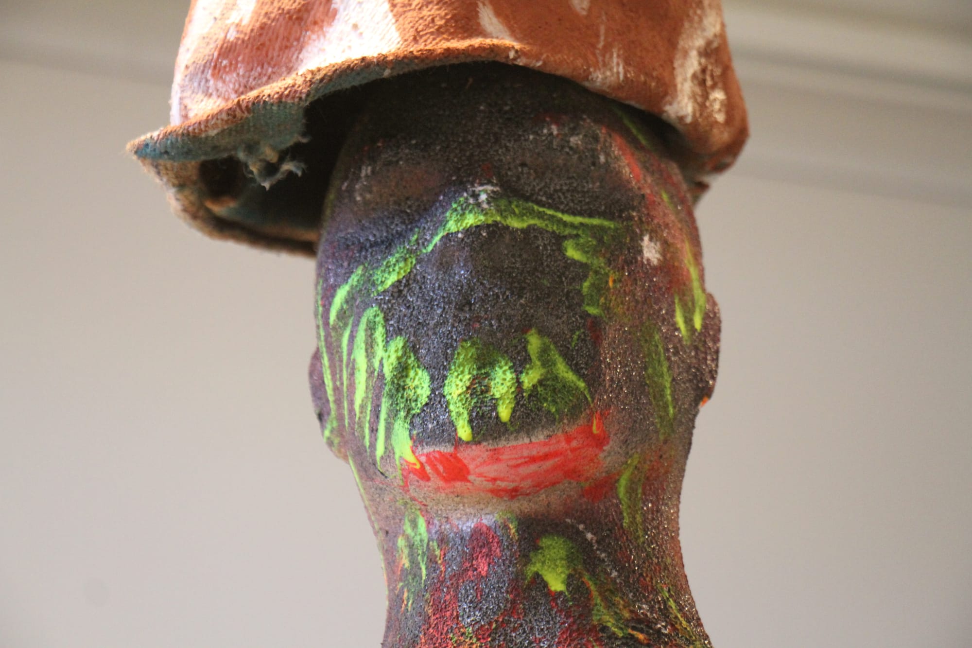 Steven Ulula Parker’s Warreey Ngulu (Ocean Voice) exhibition celebrating NAIDOC Week at the Berninneit Art Gallery on Phillip Island. B28_2625