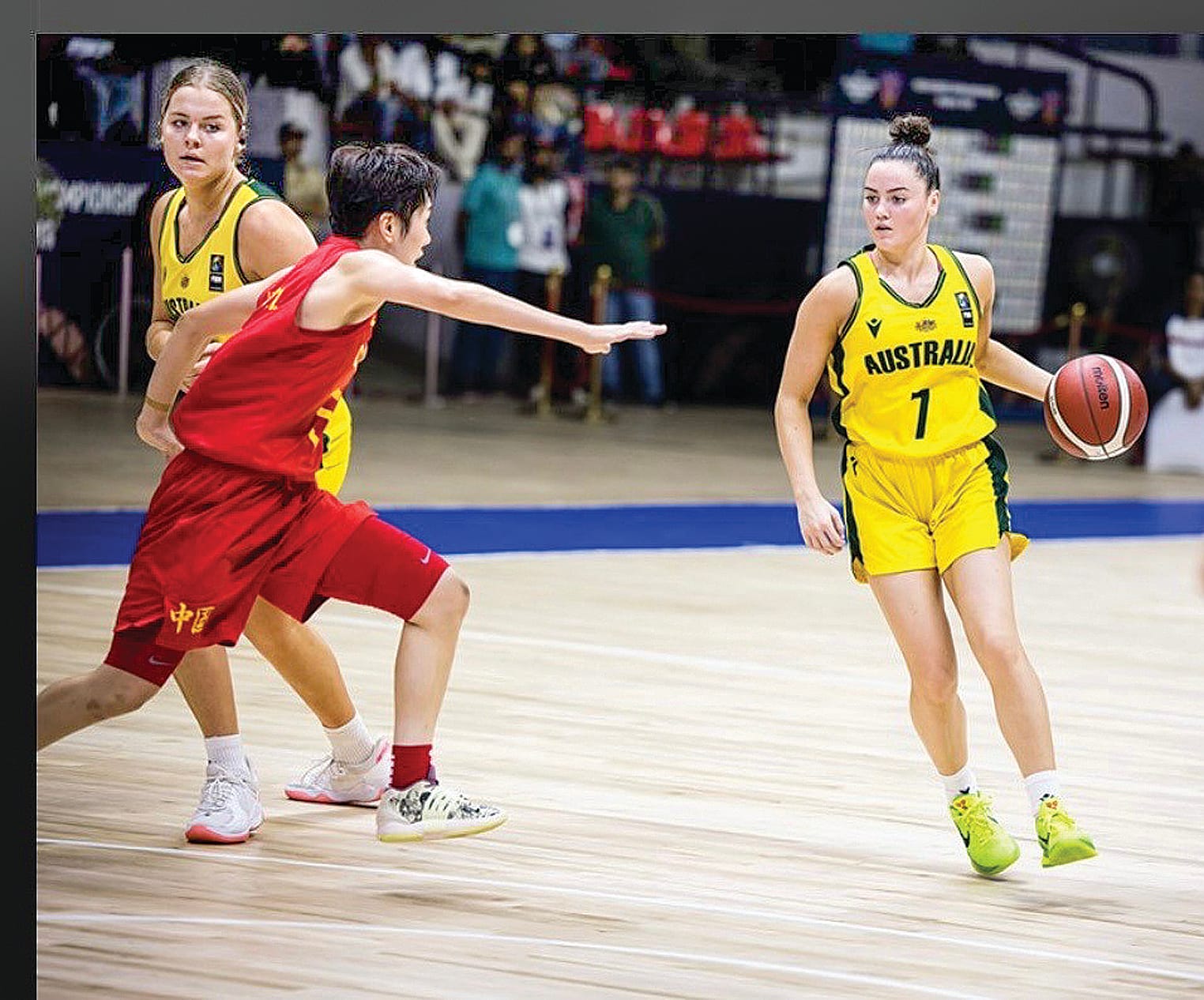 Gems captain Dallas Loughridge in action in the 2022 under 18s Asia Cup. 