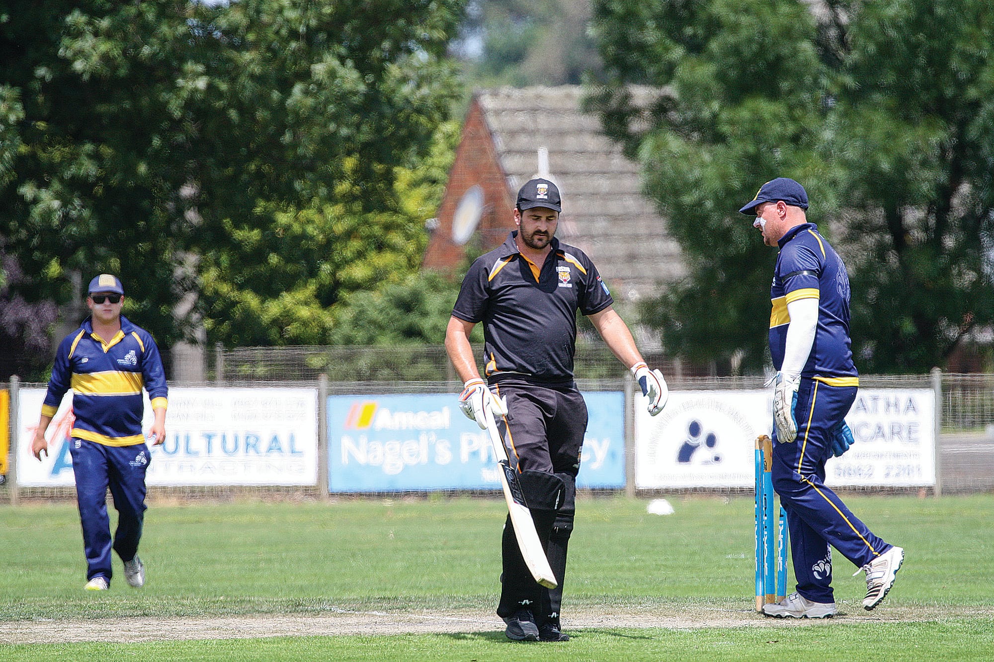 Disappointment ensues for Jake Staley after a dismissal