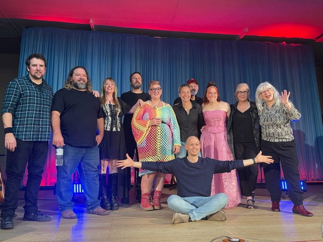 They’re just singing songs at Sandy Point