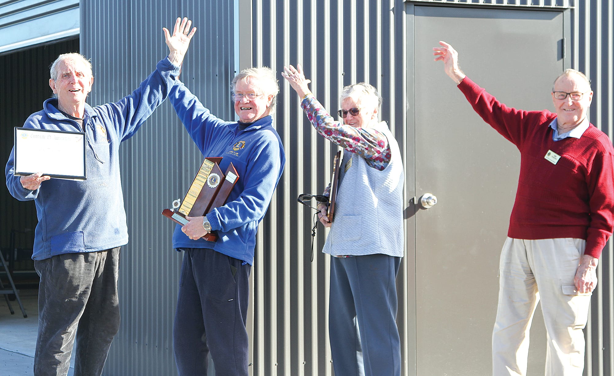 Terry Hall, Max Dusting, Dawn and Ian Rasmussen Gippsland ‘Lions of the Year’.