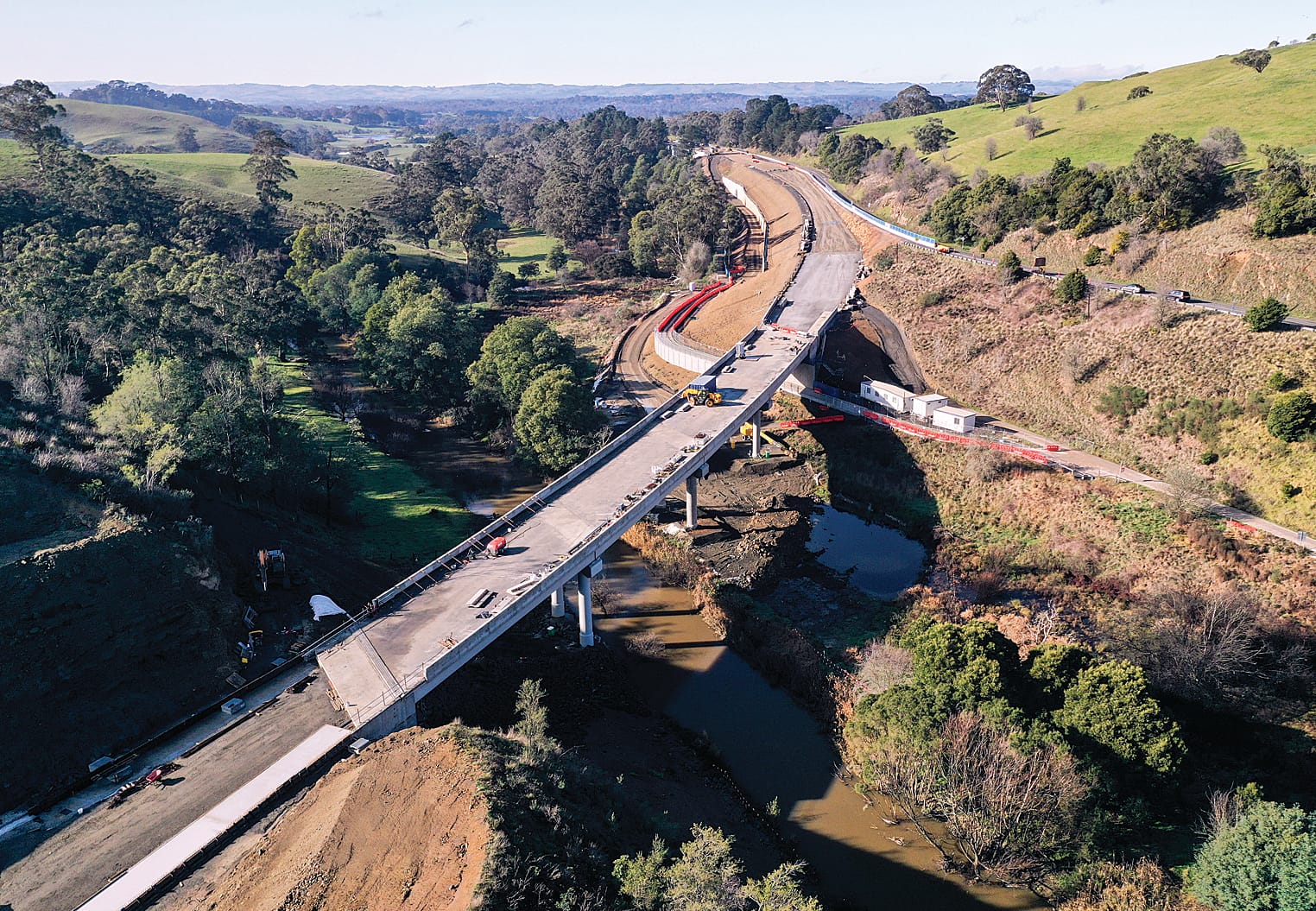 Motorists are now driving on the new bridges over the Tarwin River as part of the South Gippsland Highway major safety project. 