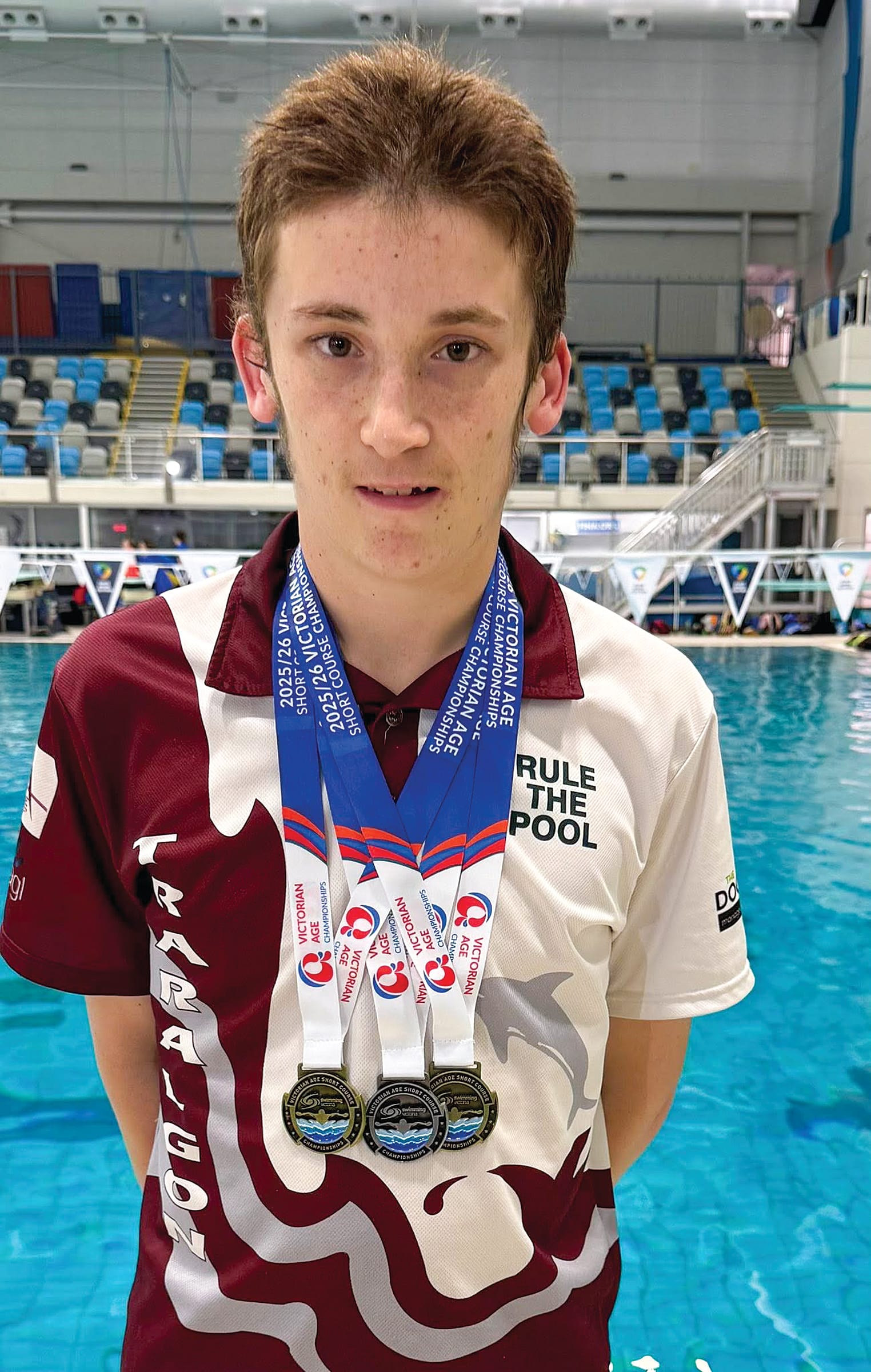 Lockie Bellion from Traralgon is one of 16 Gippsland swimmers heading to the Melbourne Sports and Aquatic Centre next weekend.