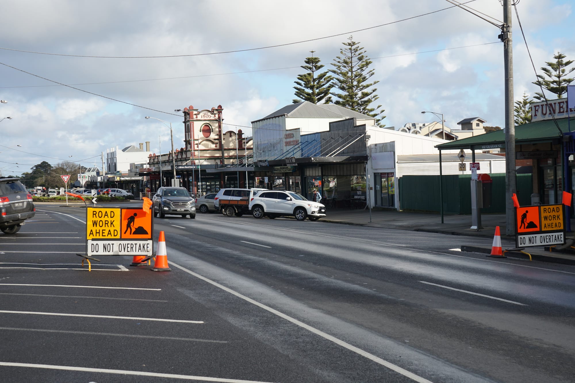 Graham Street works underway