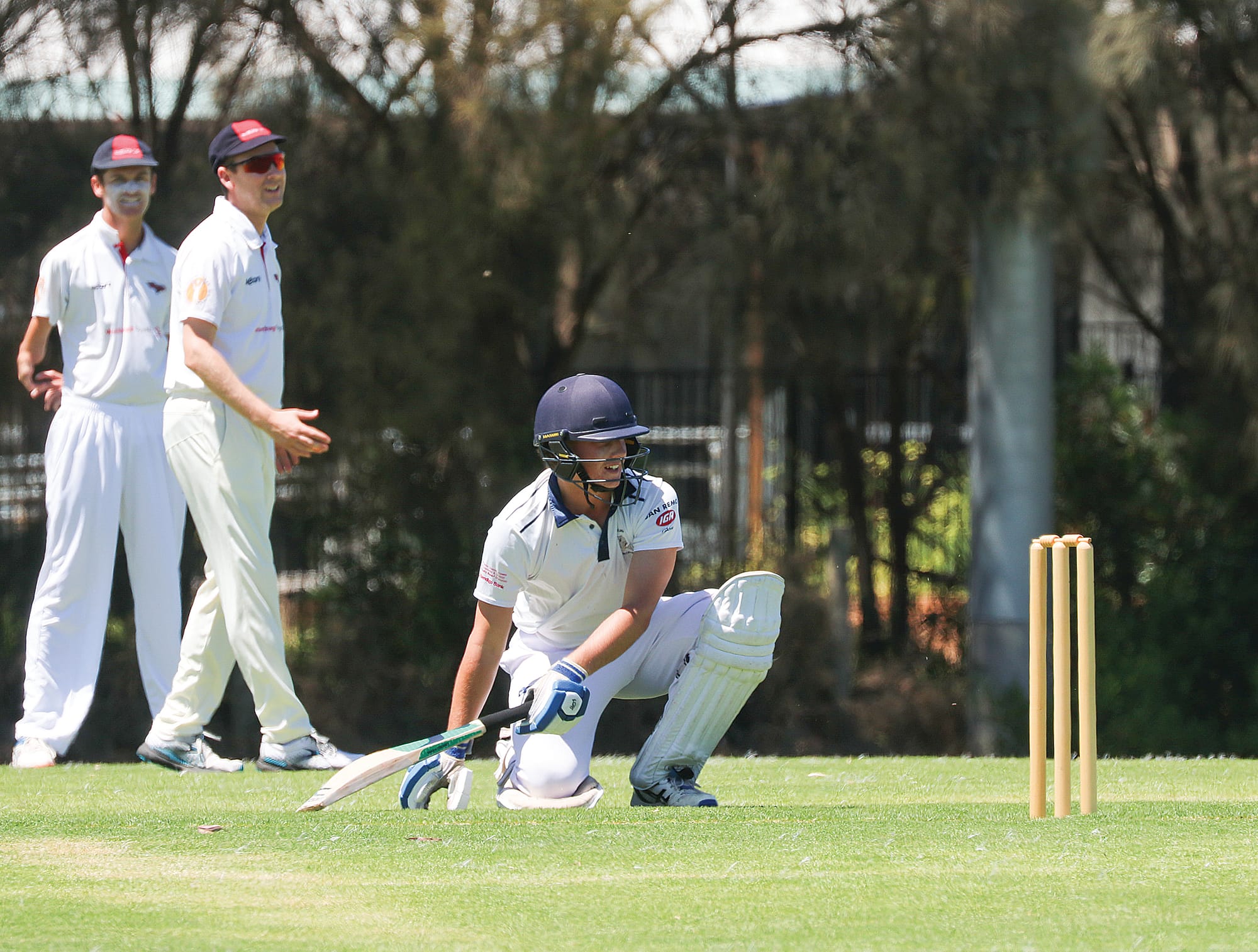 Heath Womersley batting for Phillip Island against Inverloch. Z13_0624