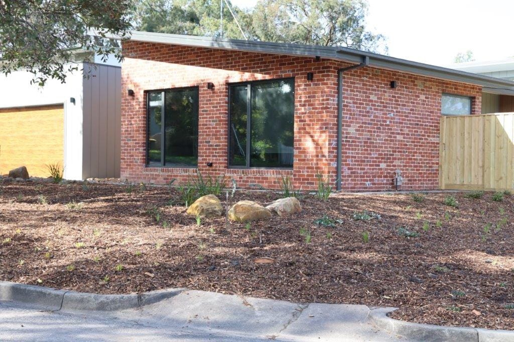 Rocks on the nature strip are a no-no and you have to landscape by the rules at intersections. You also need to apply for a permit before planting or removing vegetation from your nature strip.