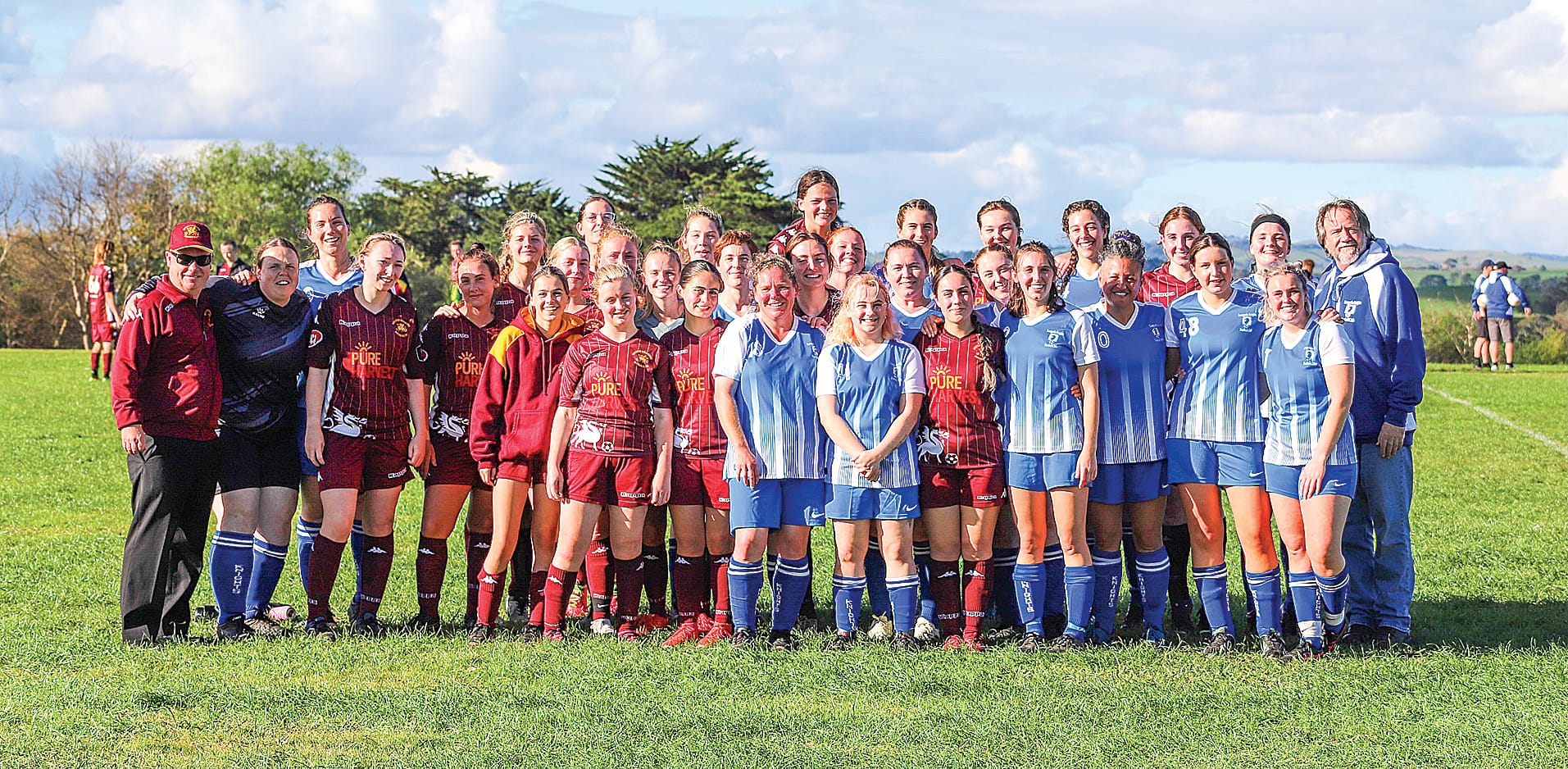 A great game to celebrate Females in Football week was held between strong women sides Leongatha Knights FC and Drouin Dragons Soccer Club.
