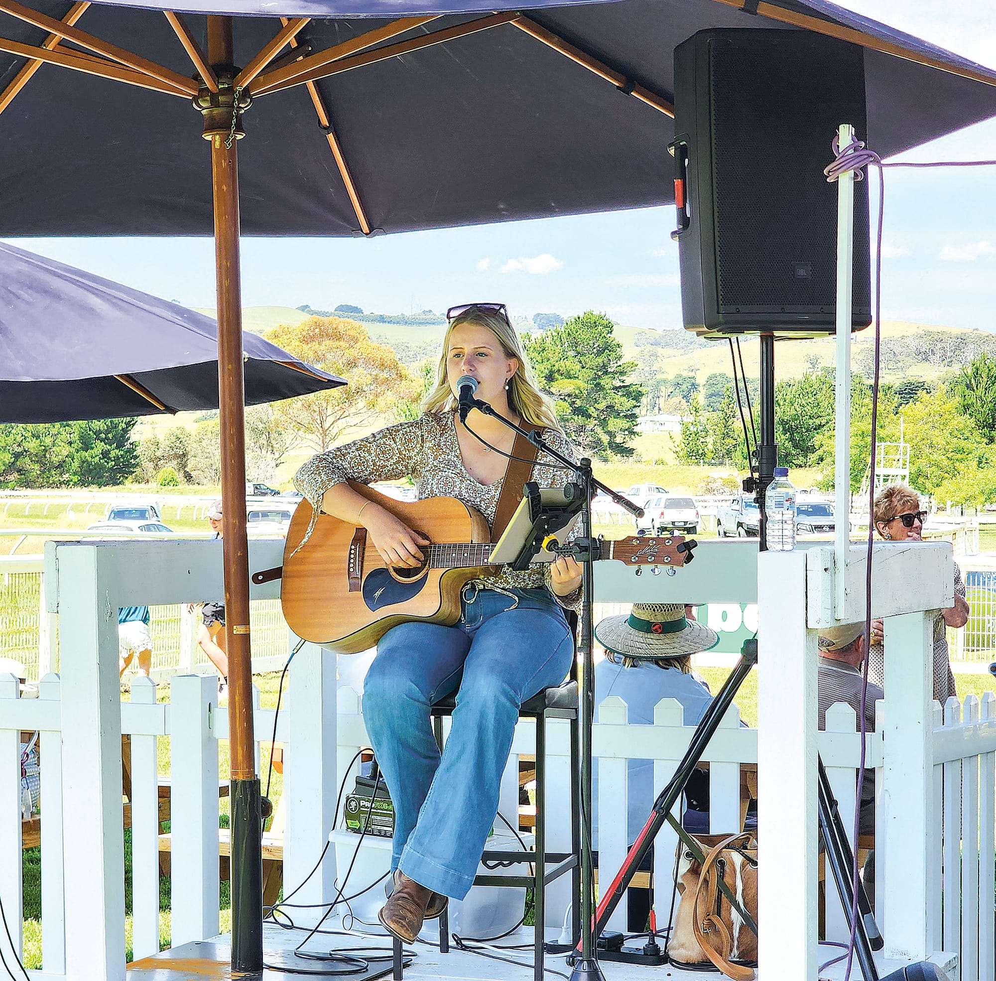 Imogen Price entertained the crowd with her talents on Saturday between races. C65_5022