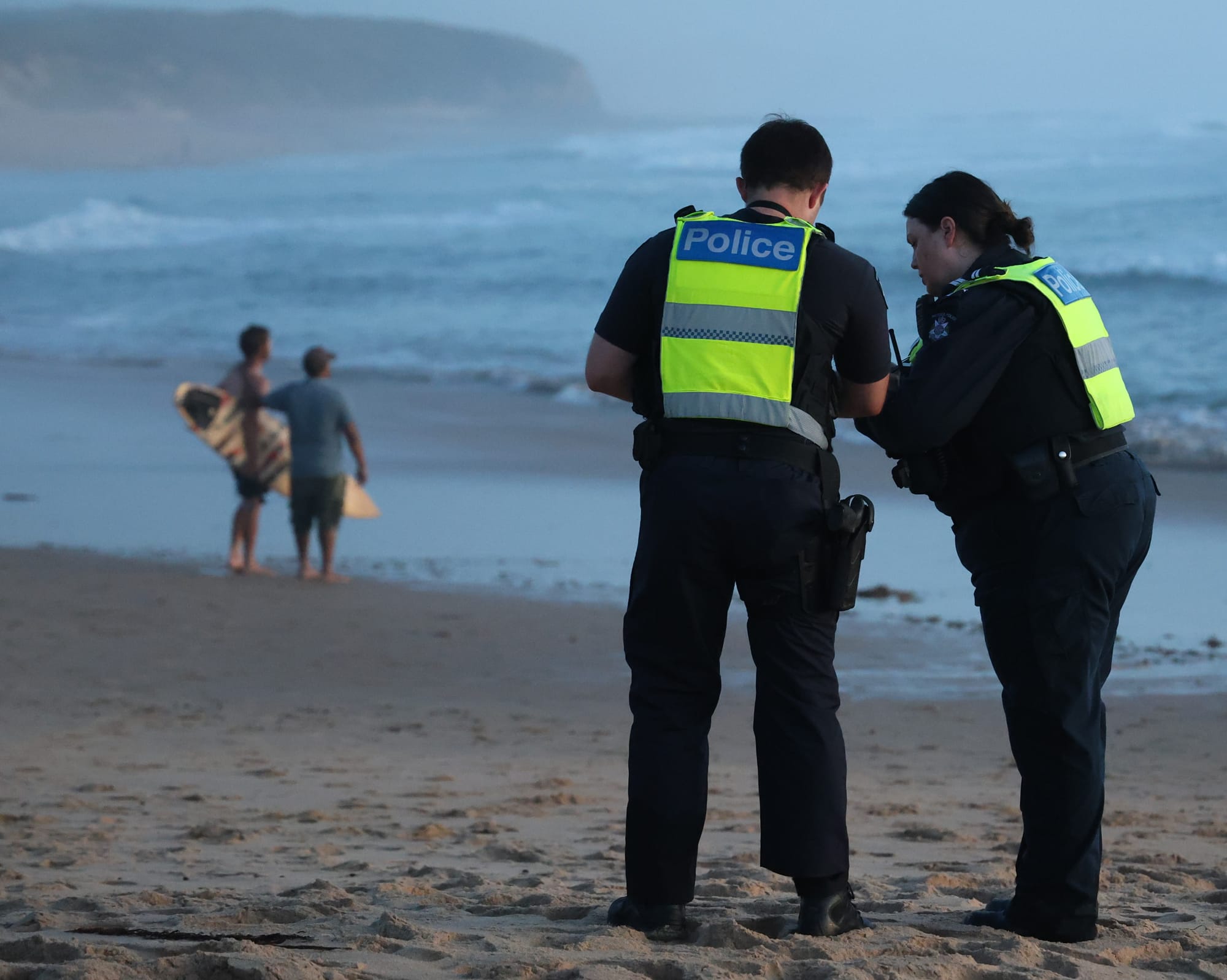 Missing in the surf, believed drowned, at Kilcunda