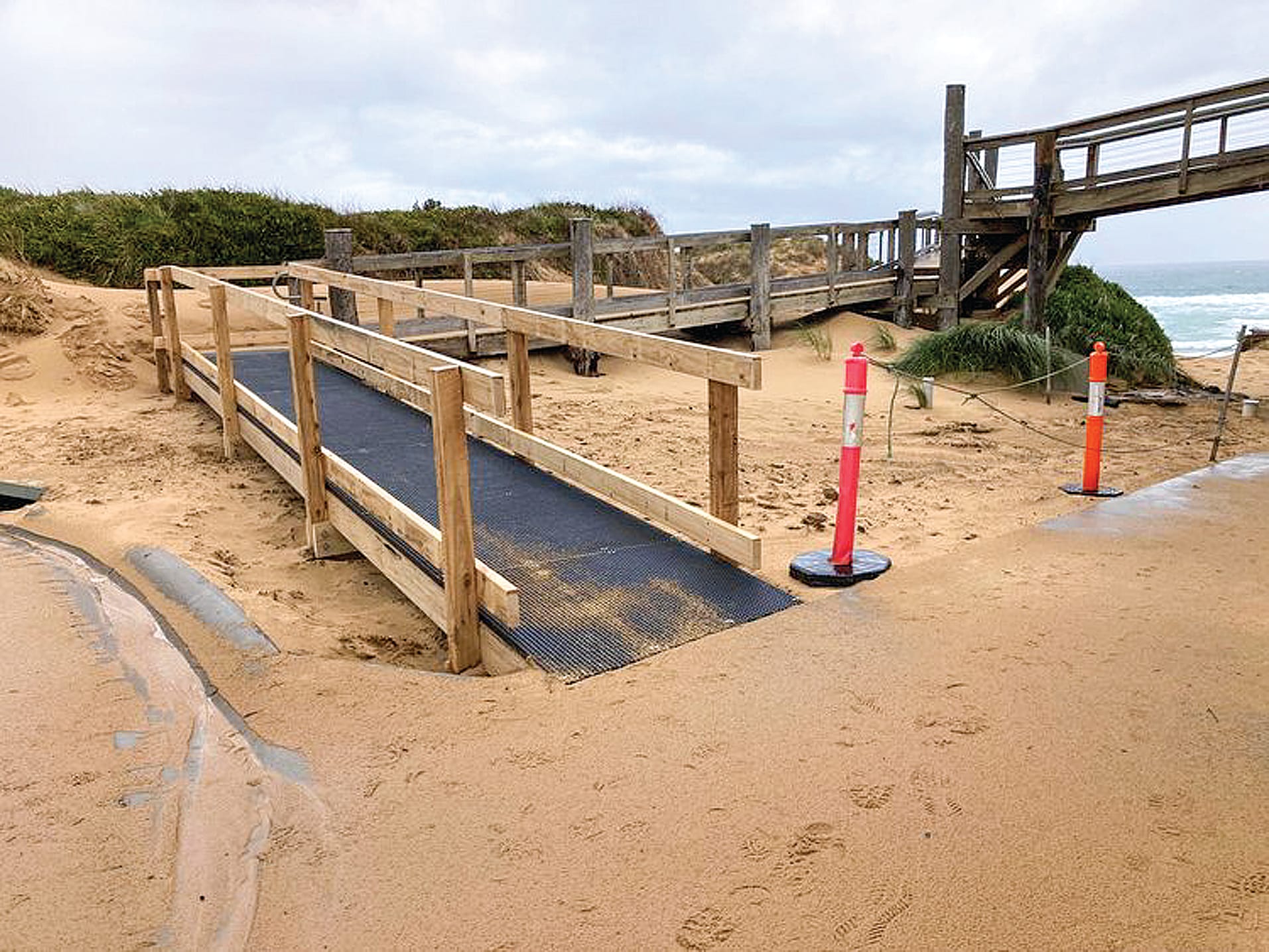Stabilising sand dunes has been a significant task at the Woolamai Beach Surf Life Saving Club.