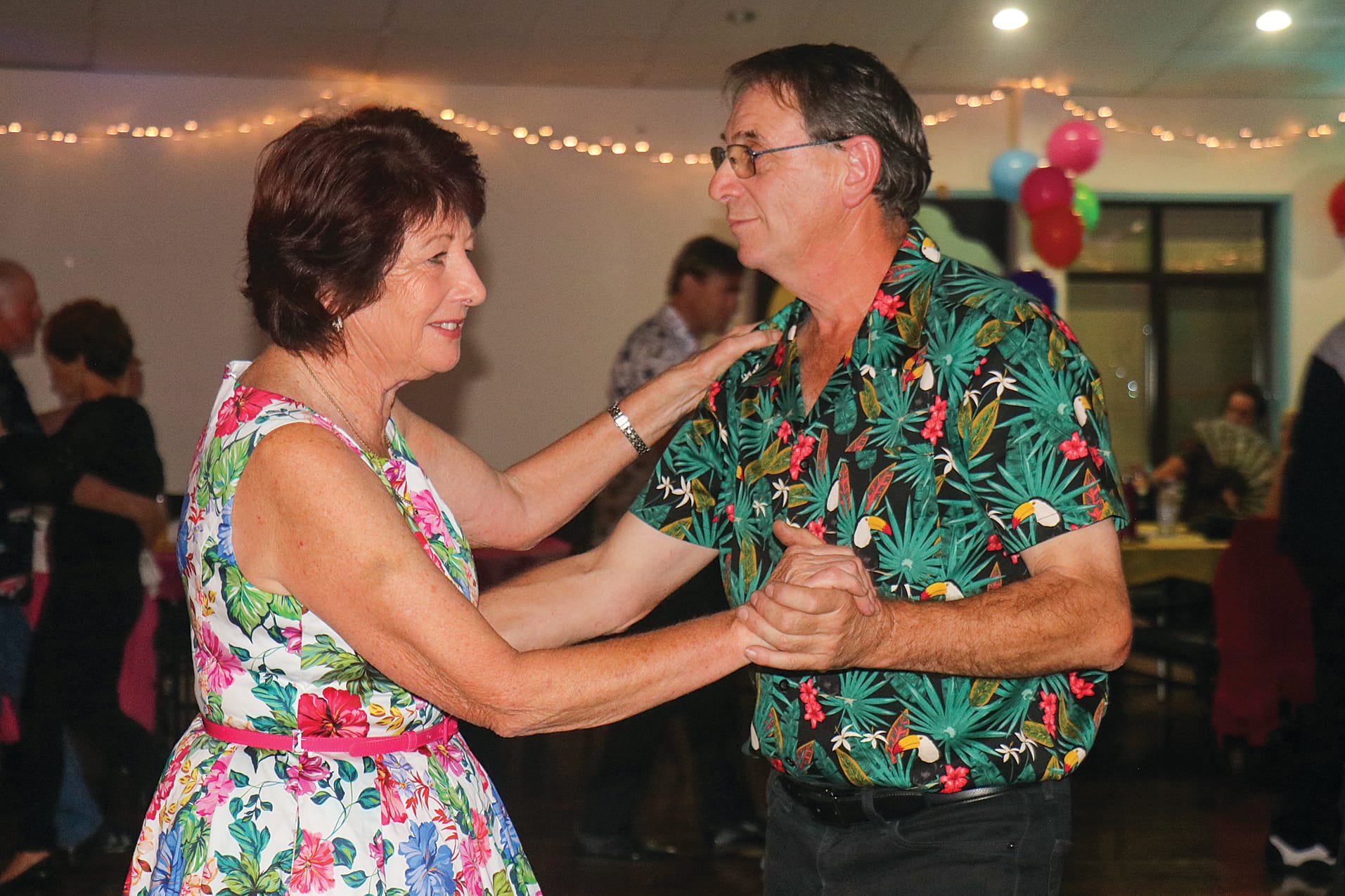 Gino Castellano and Karen Haw enjoy a dance at the Dakers Centre in Leongatha for rock n’ roll night. Z36_1524