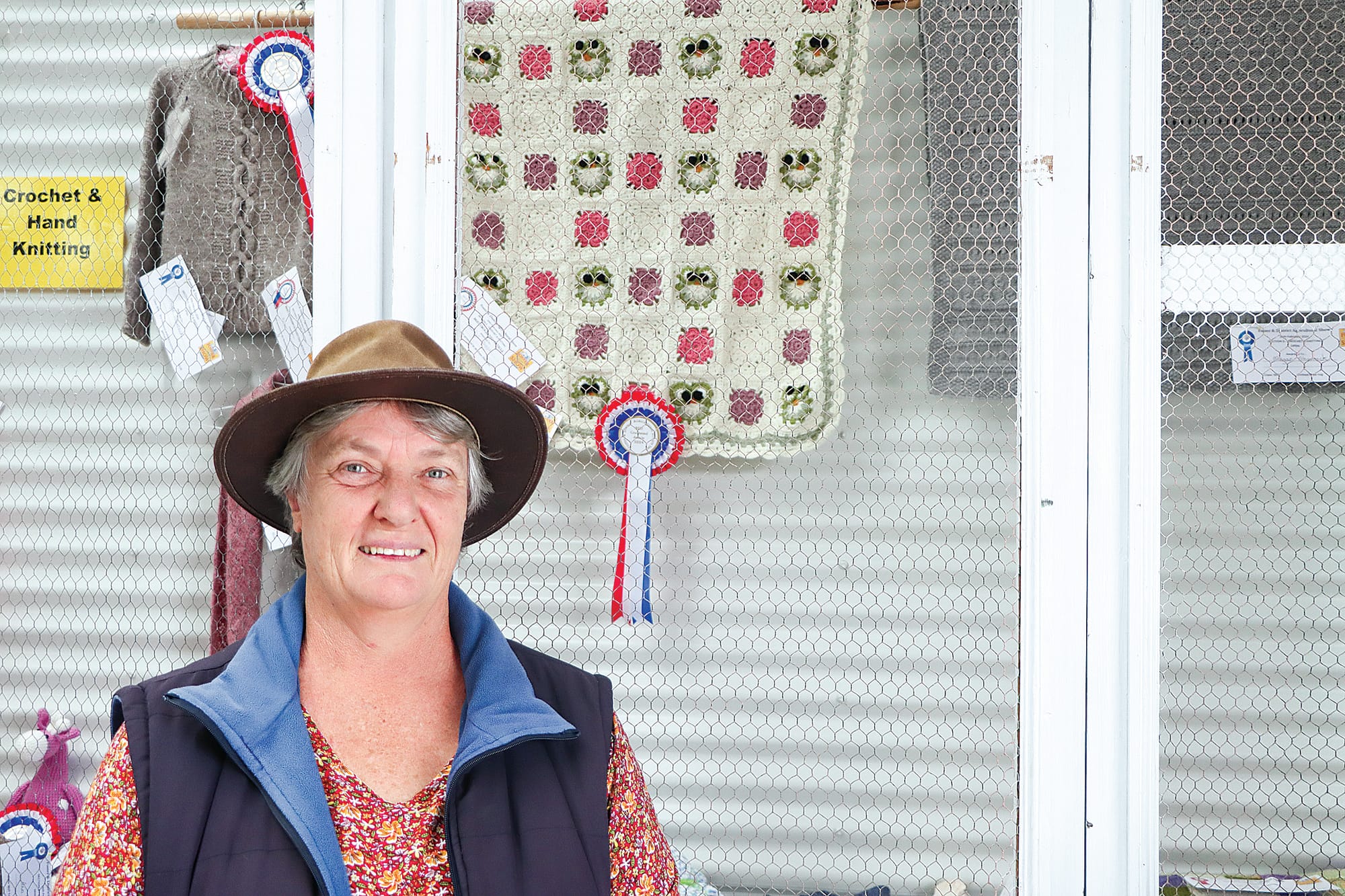Marilyn Heggie of Binginwarri achieved success with her crochet. A15_0924