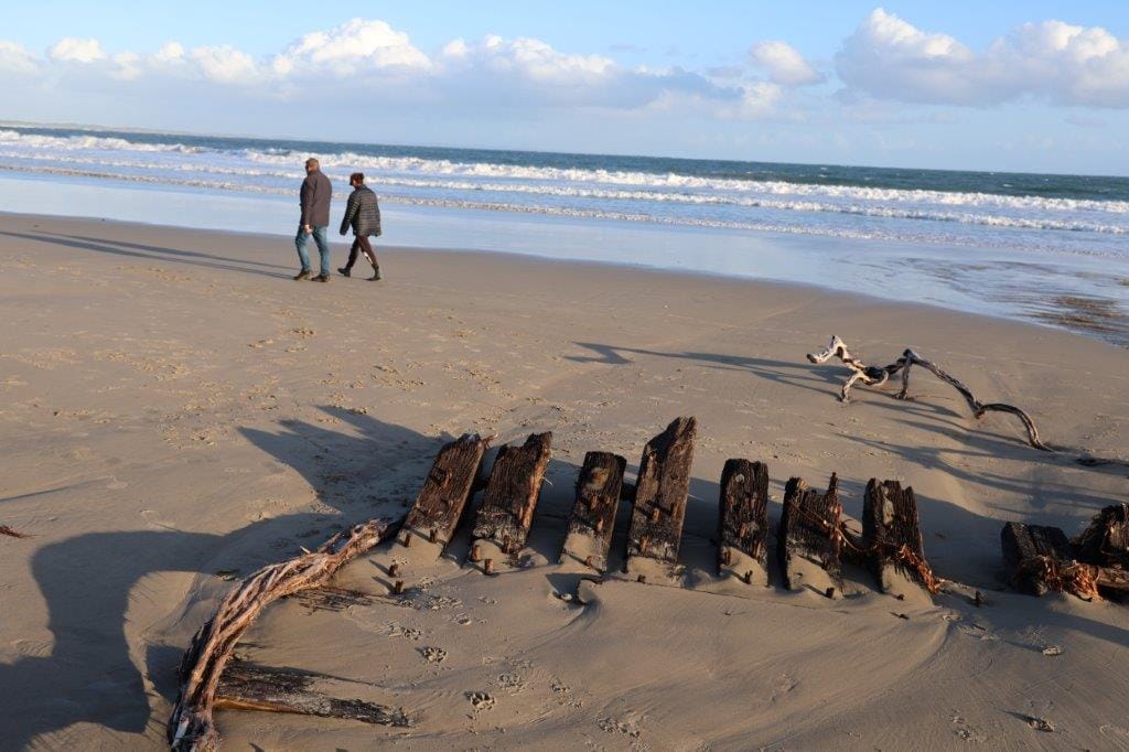 The wreck of the Amazon has become something of a lightning rod of concern about beach erosion at Inverloch.