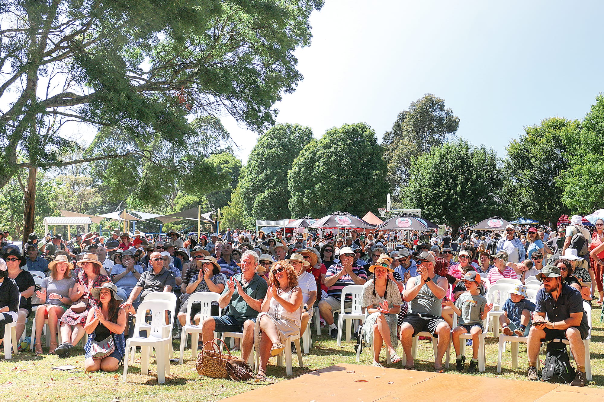 A huge crowd gathered to enjoy the Italian culture in Mirboo North on Sunday.