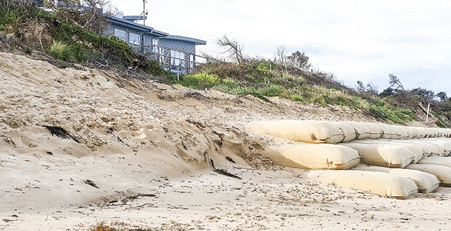 Risk losing roads, buildings through erosion