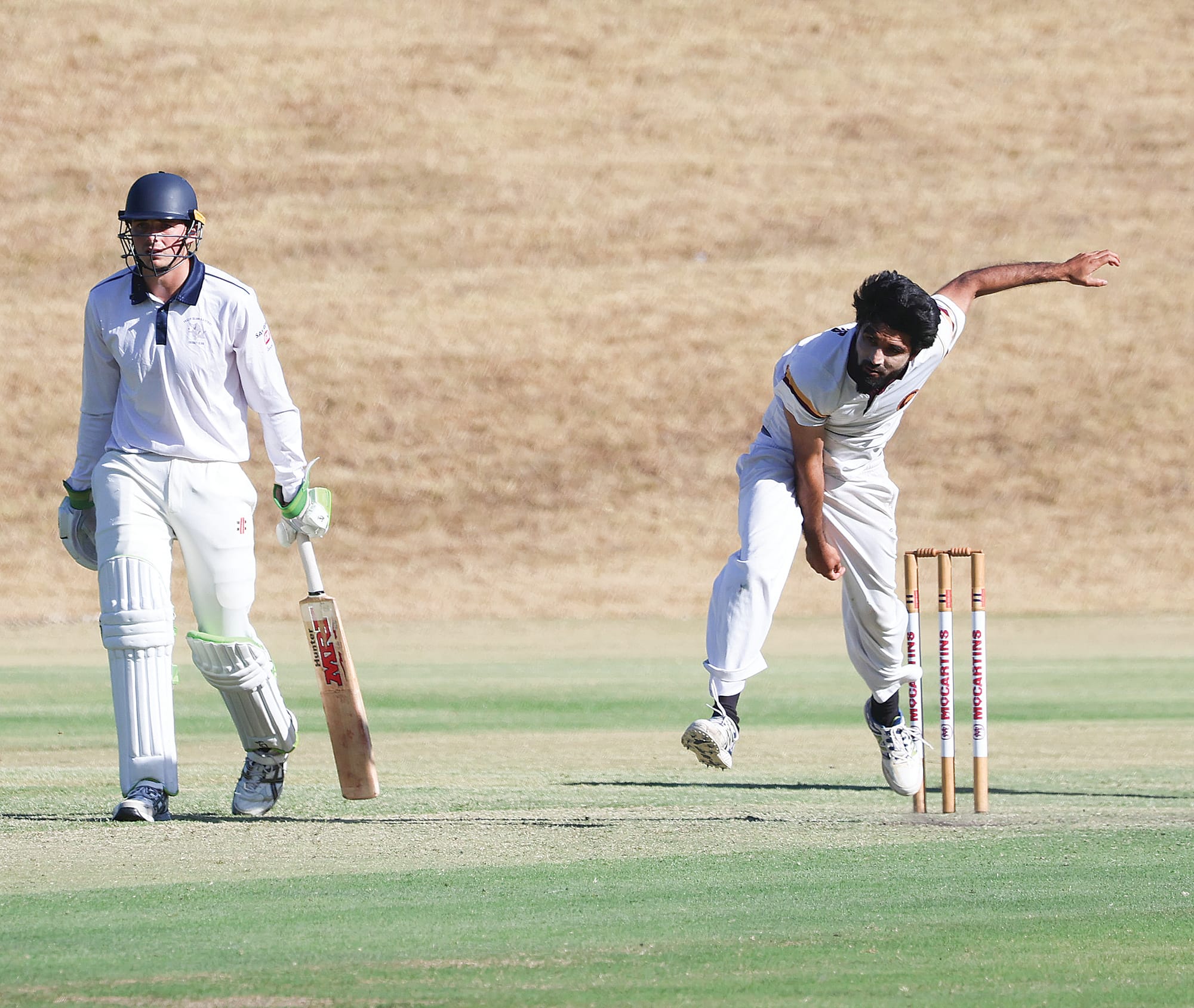 Mudassar Riaz managed only one wicket for OMK off 22 overs in the semi-final against Phillip Island.