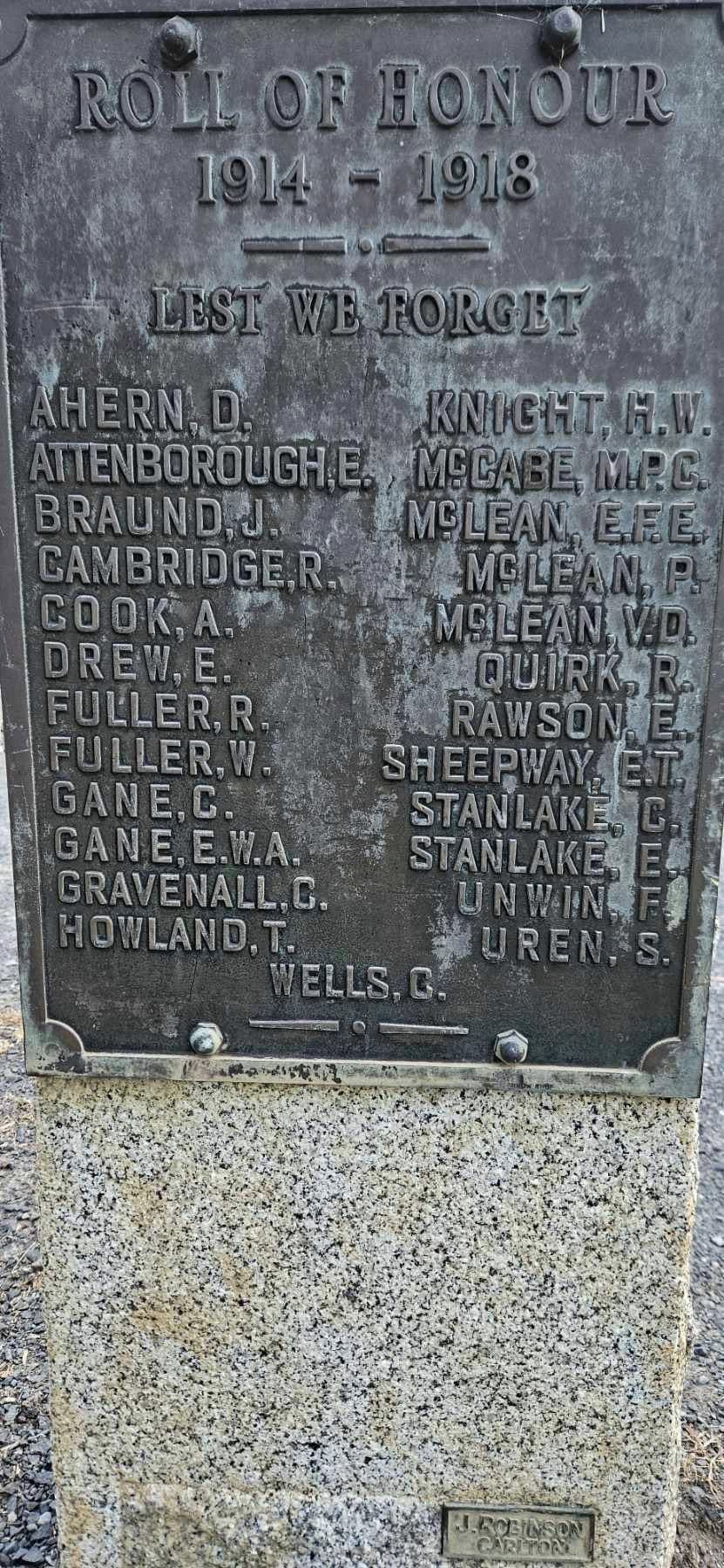 Disrespect for Loch veterans