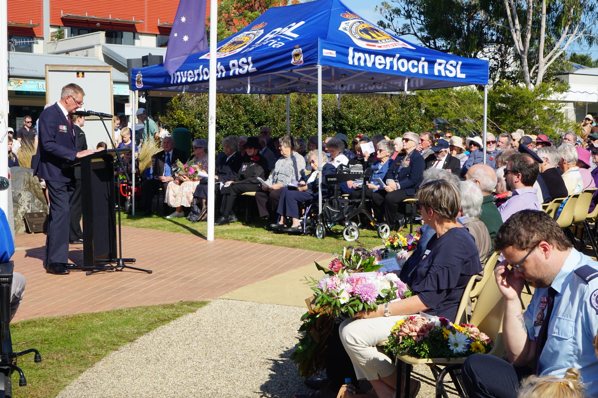 There was no shortage of attendees at Inverloch's service. 