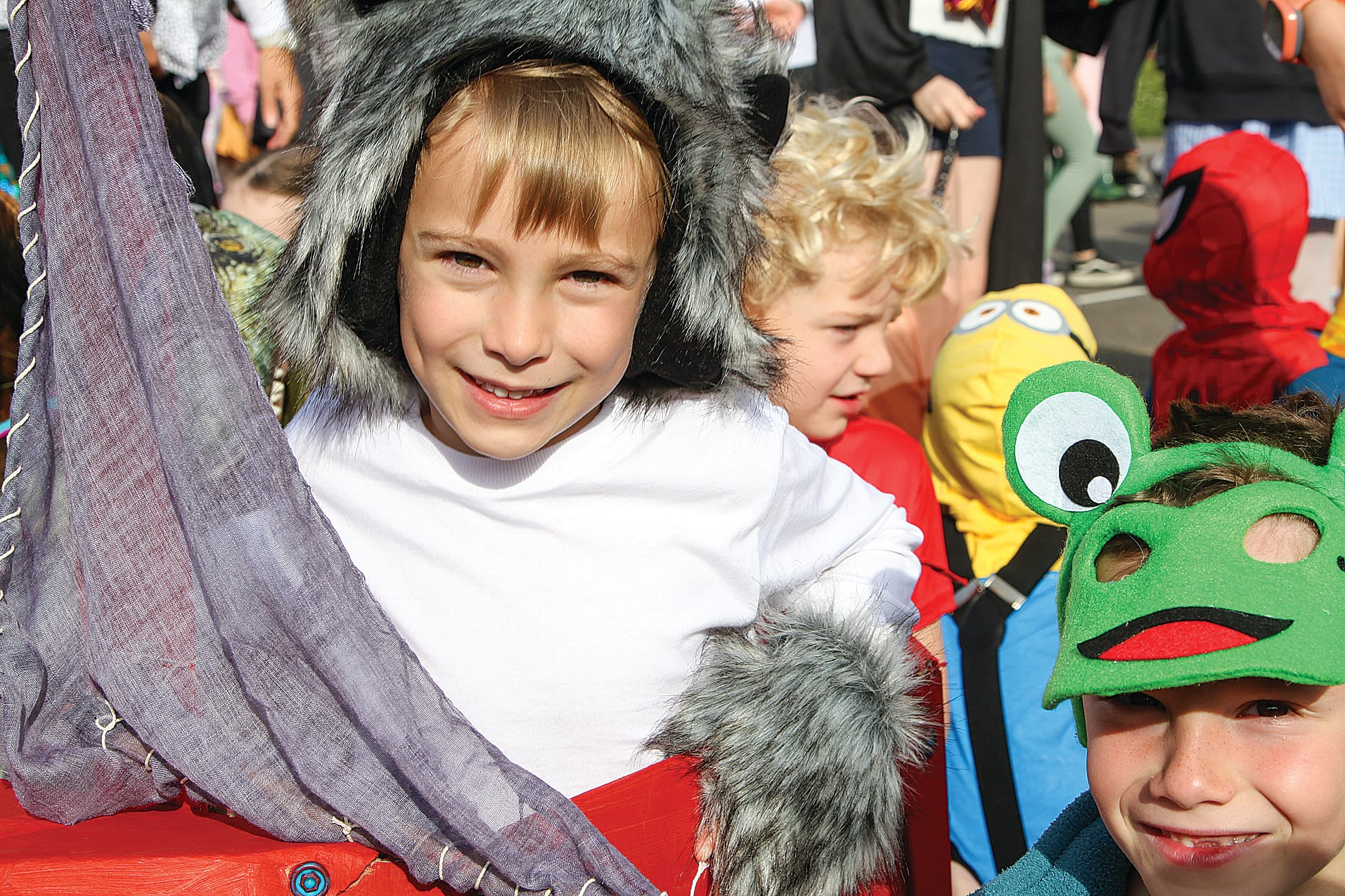 Ted in a leaky boat for Book Week at Inverloch PS.
