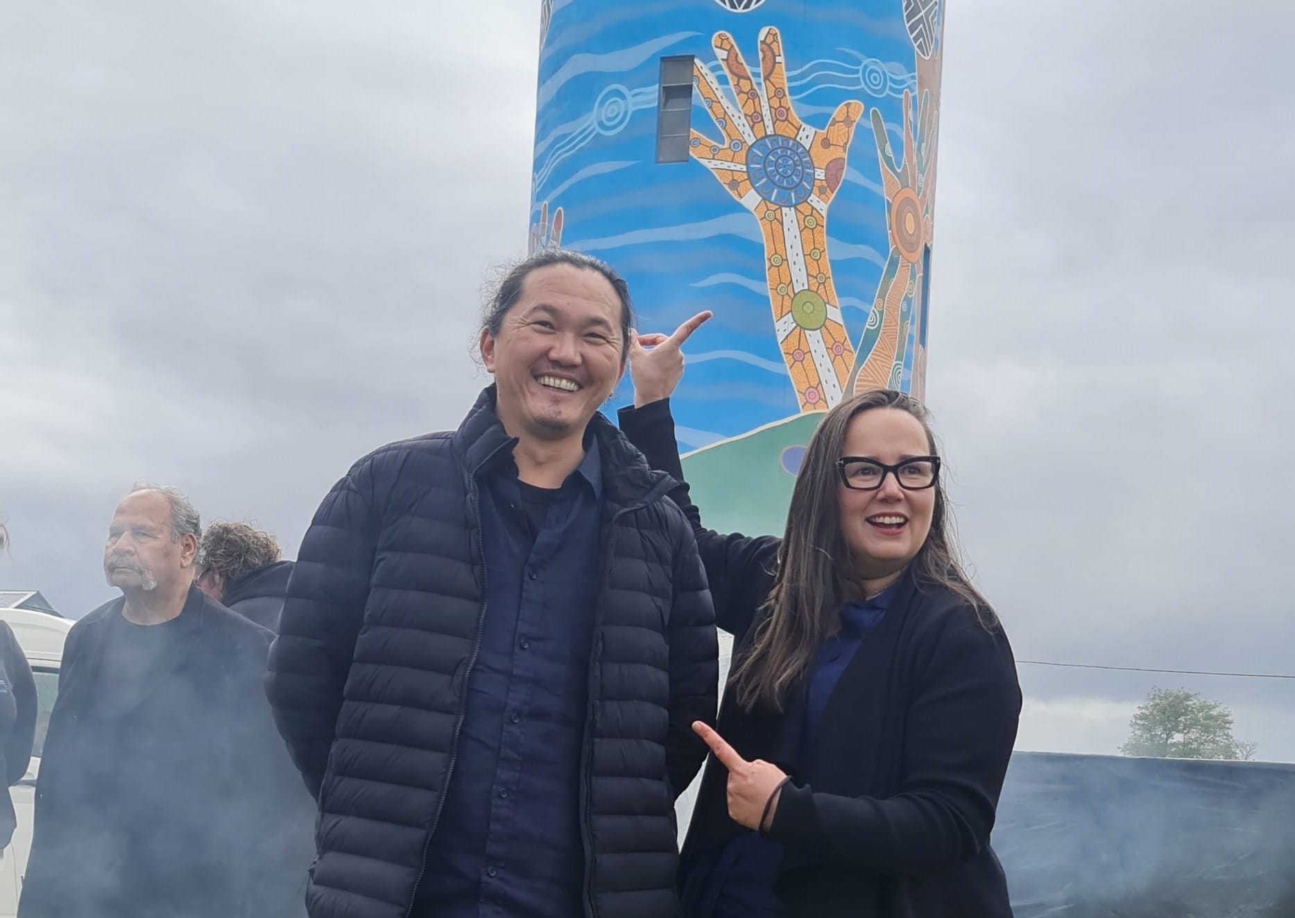 Yarram adds towering new mural to 'Heesco Town' legend