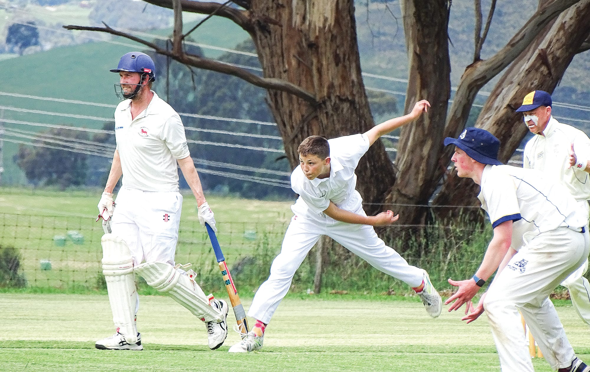 Koonwarra/Leongatha RSL’s wicketkeeper Brad Anderson holds his focus on the ball. Photo: Jodie Arnup.