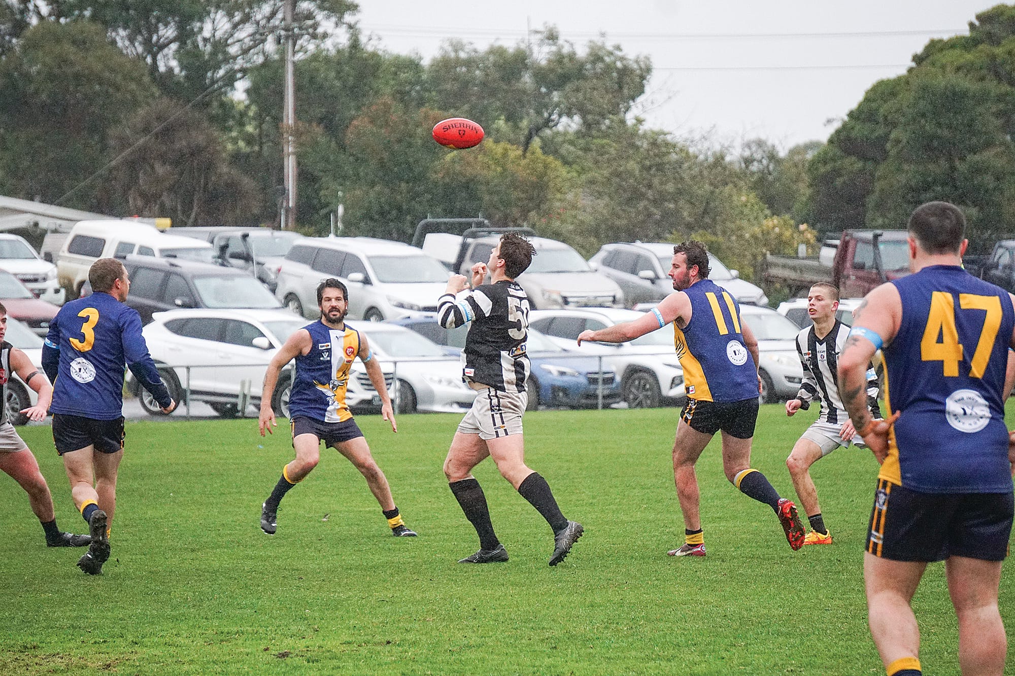 Dalyston’s Ben McRae goes for the mark. Ns05_3024