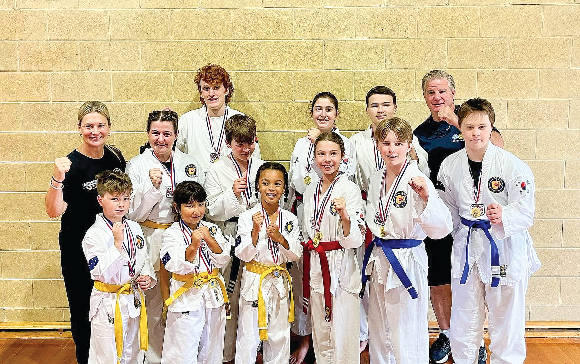 Triple taekwondo gold for young Wonthaggi fighter