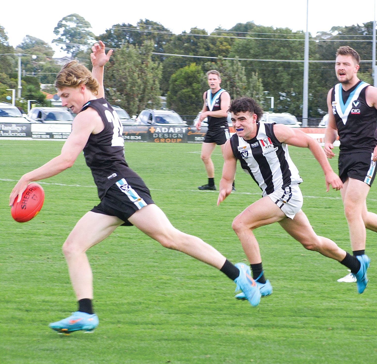 Much-hyped former Collingwood recruit Isaac Chugg showed his opponents a clean pair of heels in an impressive debut for Wonthaggi Power. Photos: Paul Landells