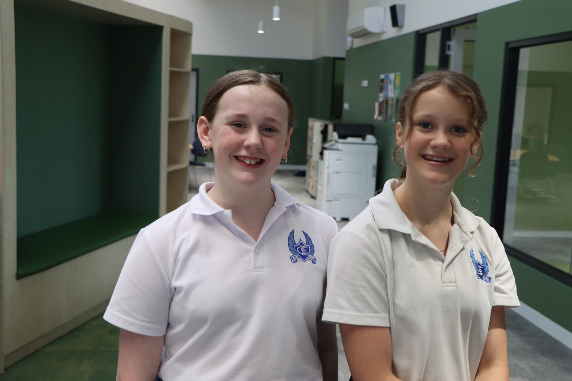 Alex Beach and Lily Lovell are enjoying the start of Year 7 at Korumburra Secondary College.