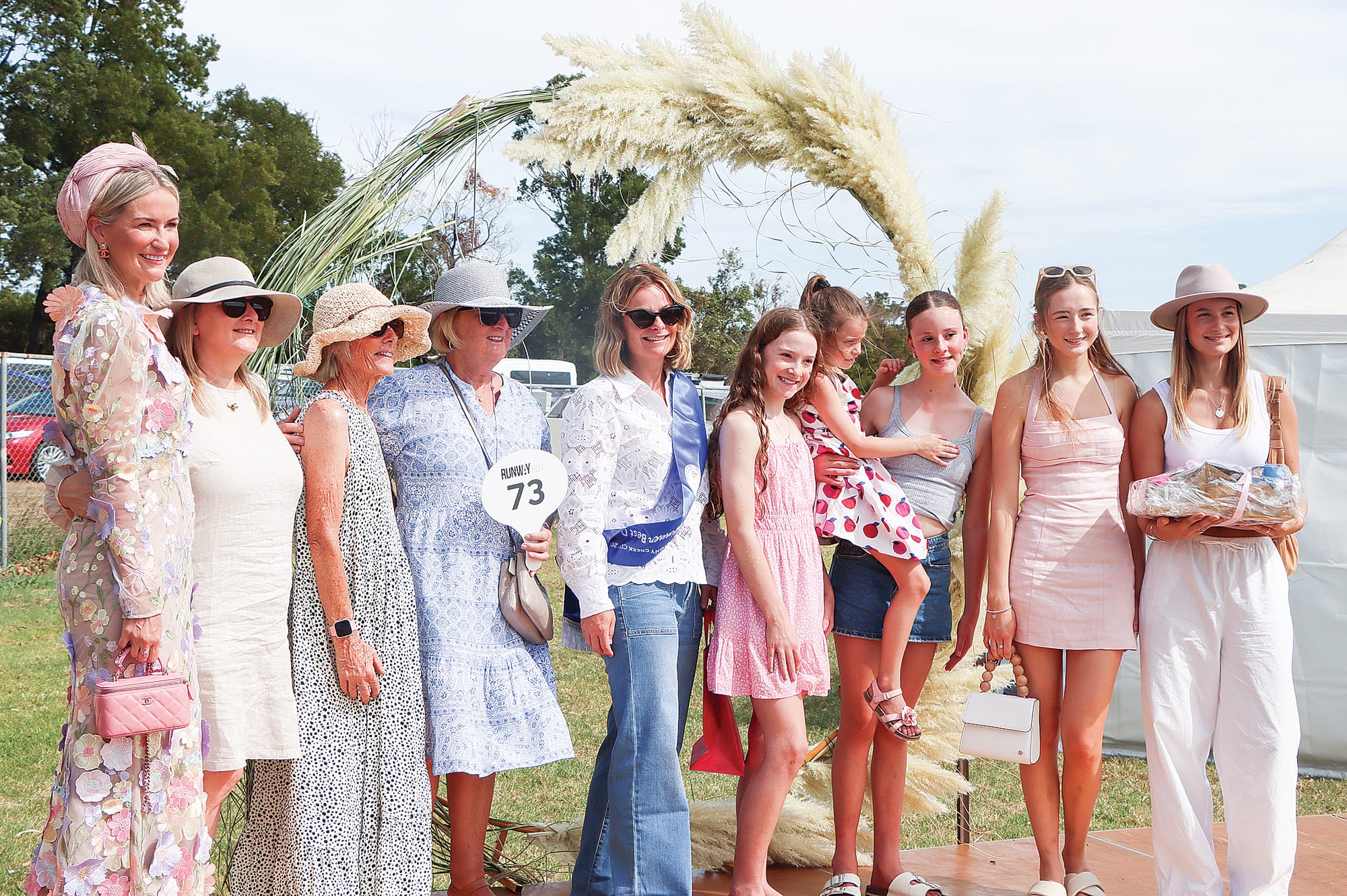 Group 73 were the winners of fashions on the field’s Best Dressed Local Group category. W40_1025