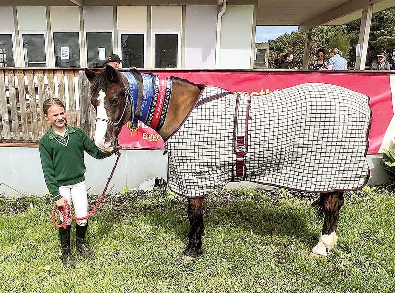Pony Club E Grade Champion Georgia Joyce and Gresam Lodge Maximus.