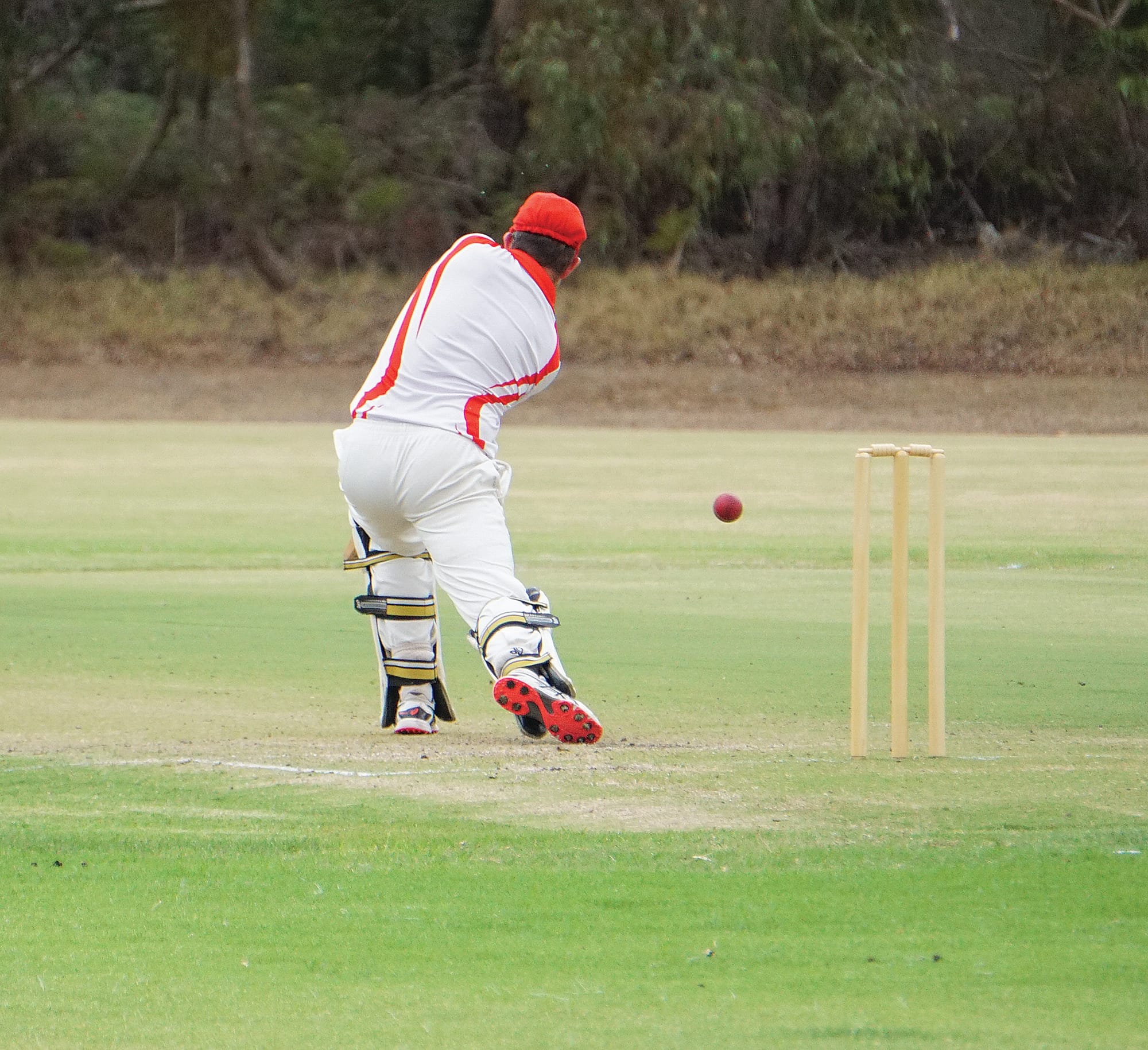 The ball slips right past. Ns65_1125