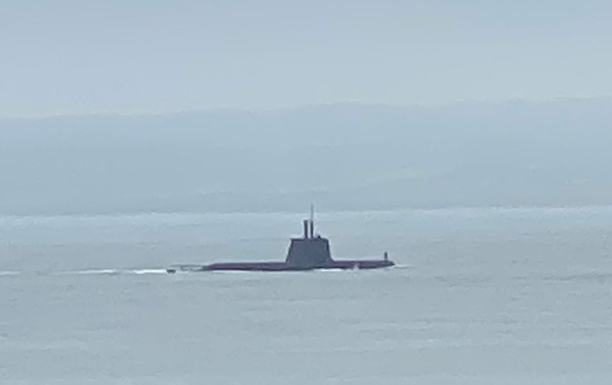 Australian Navy submarine back in Westernport