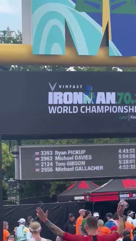 Wet and wild world ironman debut for Tom Gibson