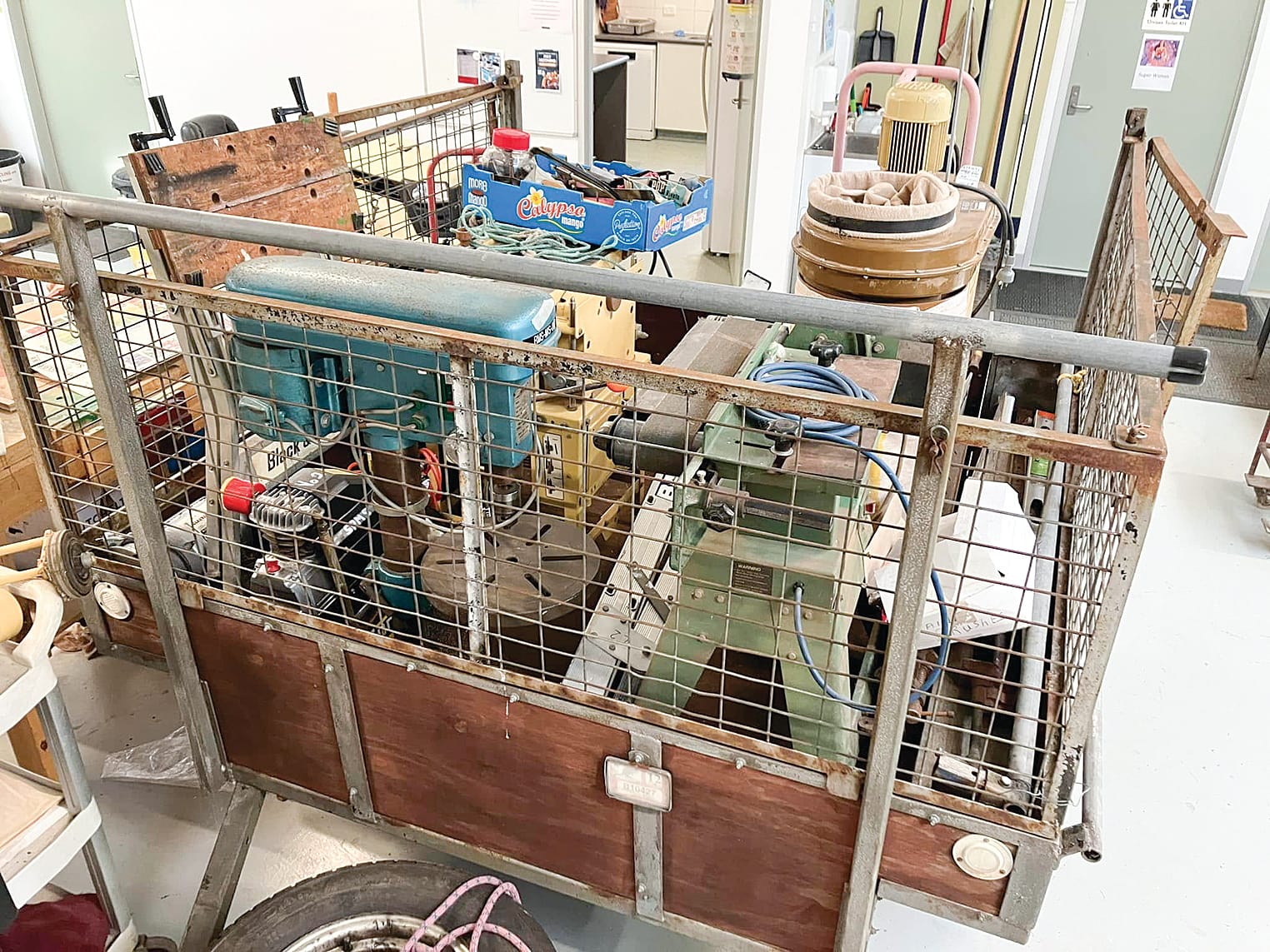One of a couple of trailer loads Rowville Men’s Shed members brought to Korumburra.