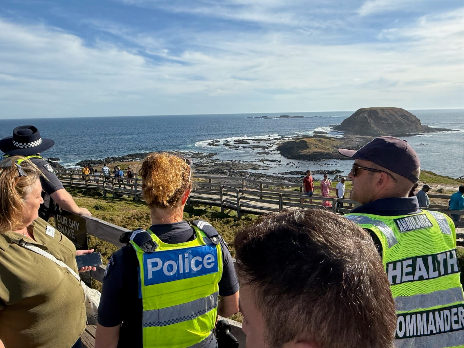 Emergency services are currently on the scene of an incident at The Nobbies where a 30 year-old woman is missing.