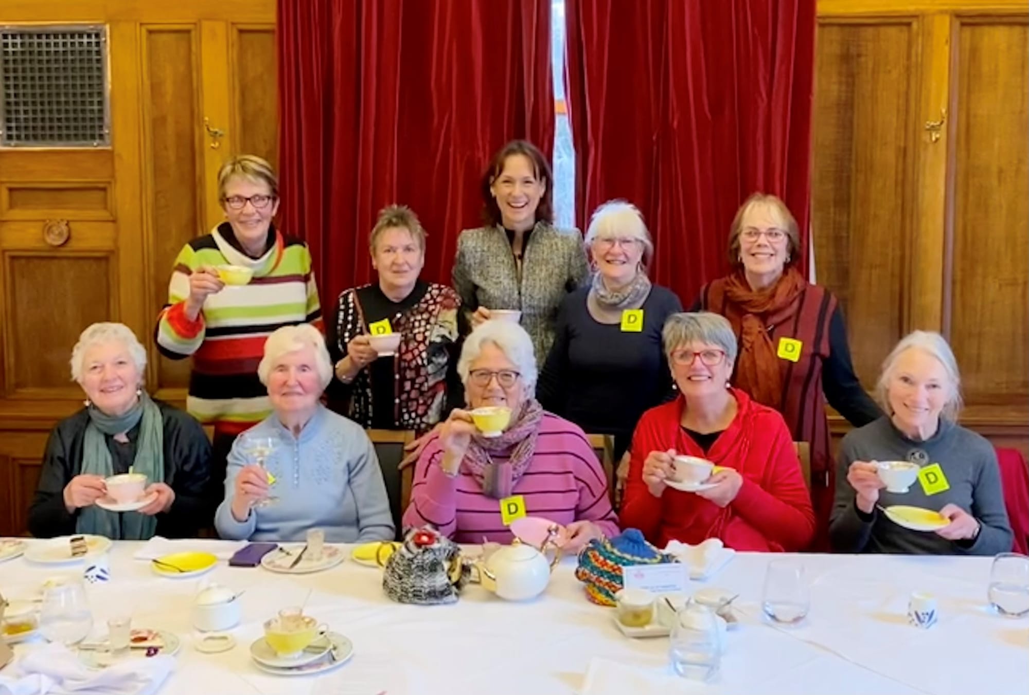 Silver service for Fish Creek’s Tea Cosy committee