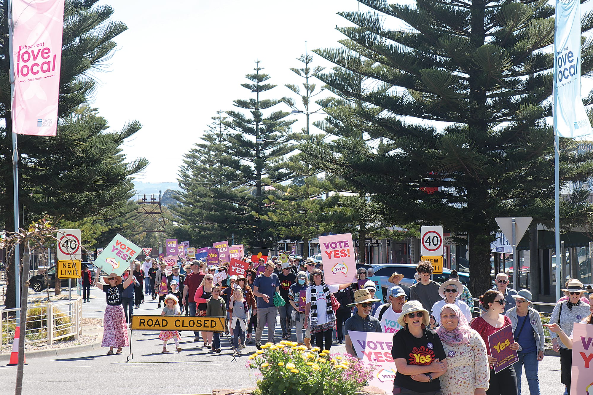 The Yes23 rally organised by Nicole Findlay and Kevin Walsh. Z73_3923