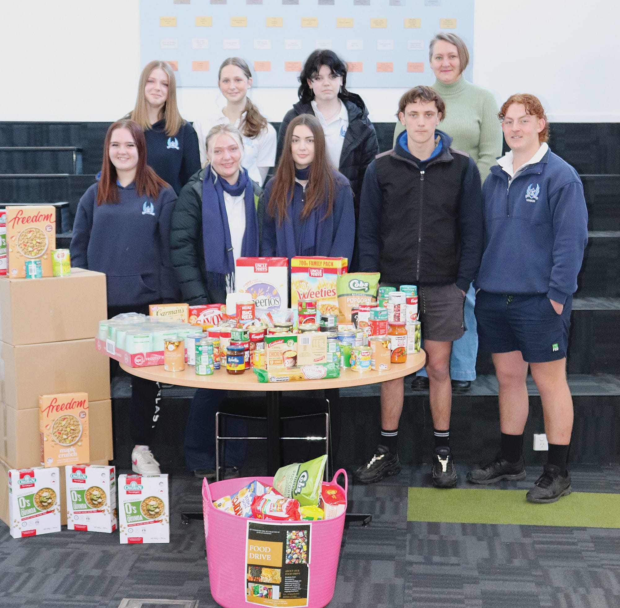 Student-led food drive supports those in need