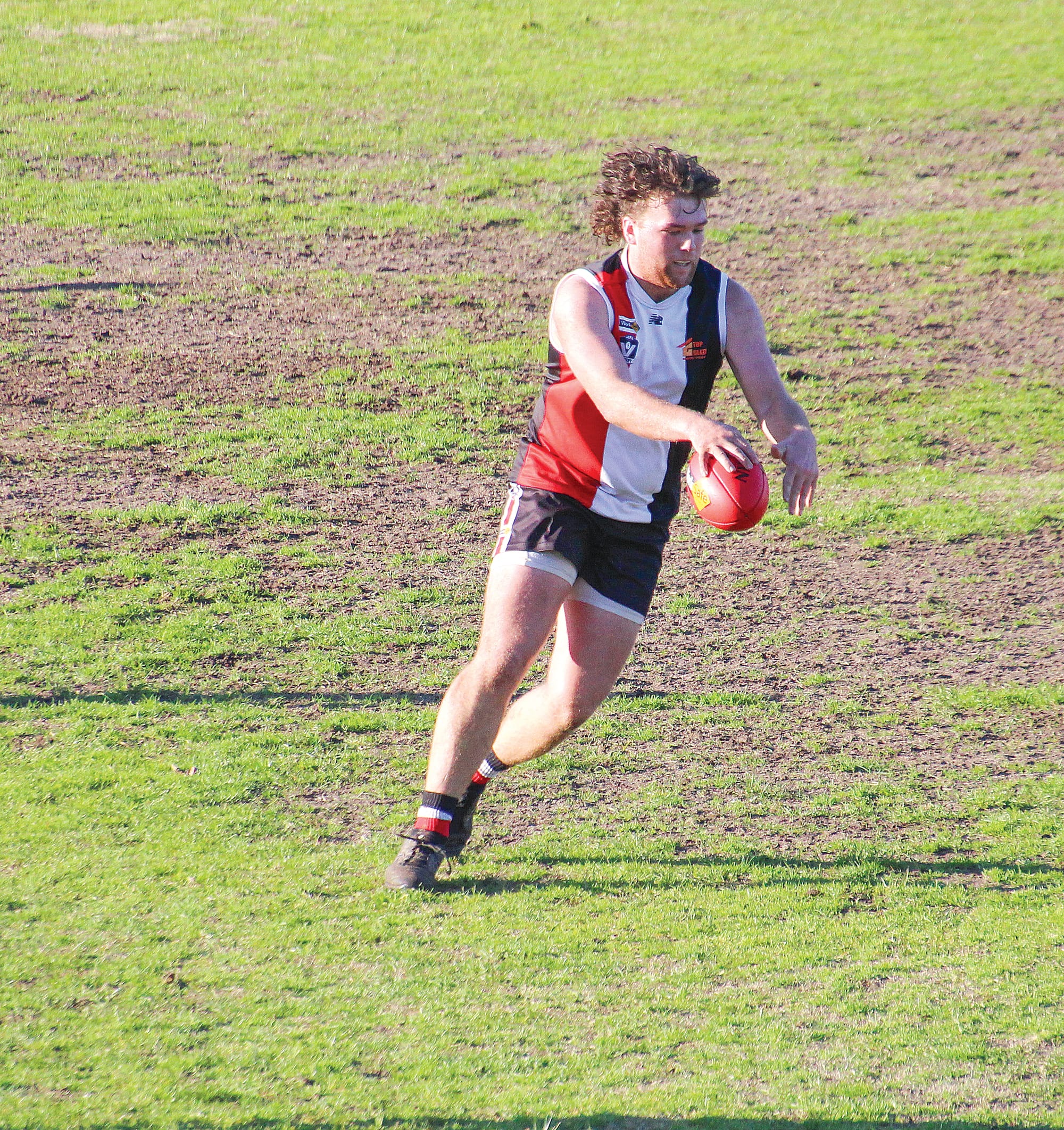 Tyler Kirkbride was strong for Nyora all game.