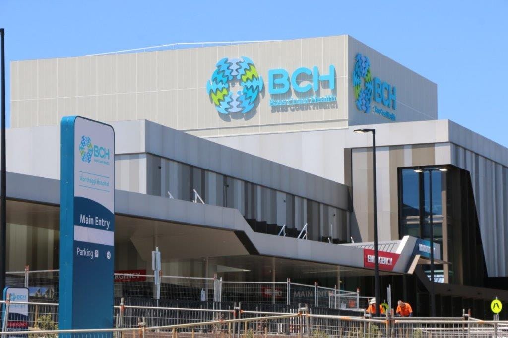 Wonthaggi's new landmark, Stage One of the Wonthaggi Hospital expansion.