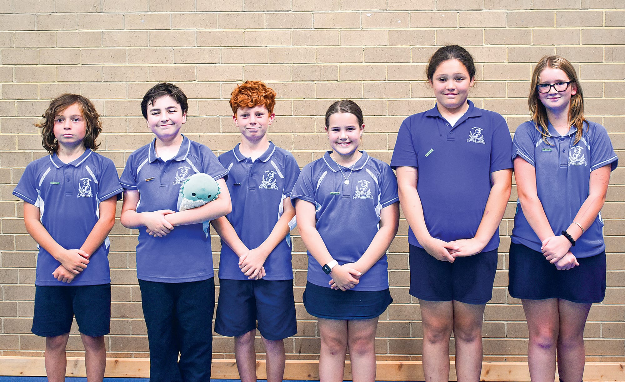 Bus Leaders - Jimmy Presland, Krys Jouchims, Jackson Henderson, Nikki Gatherum, Harley Wesley and Sienna O’Toole.
