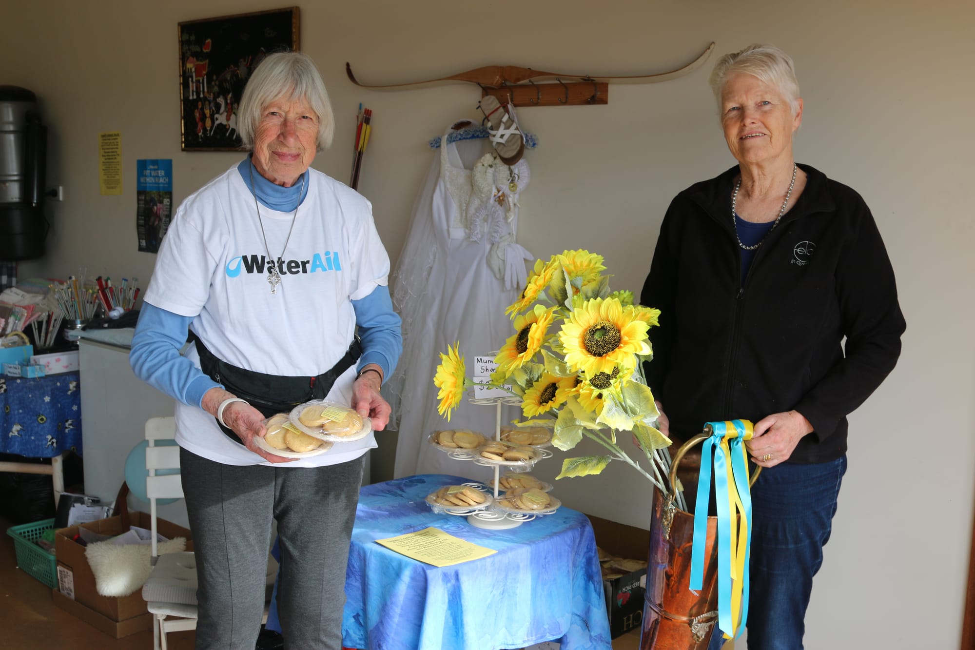 Garage sale aids two causes