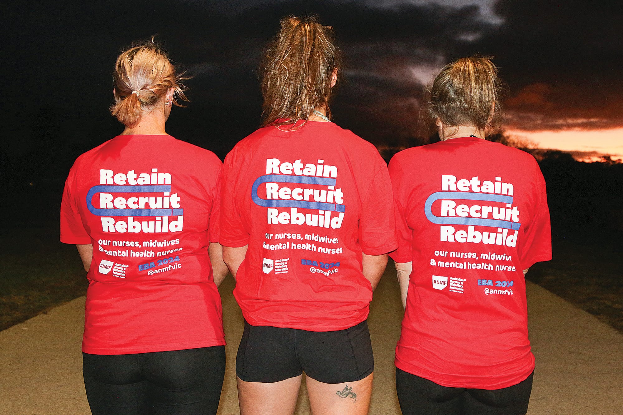 Nurses, midwives and mental health nurses are demanding an enterprise agreement that values and rewards them, improves wages, conditions and entitlements.
