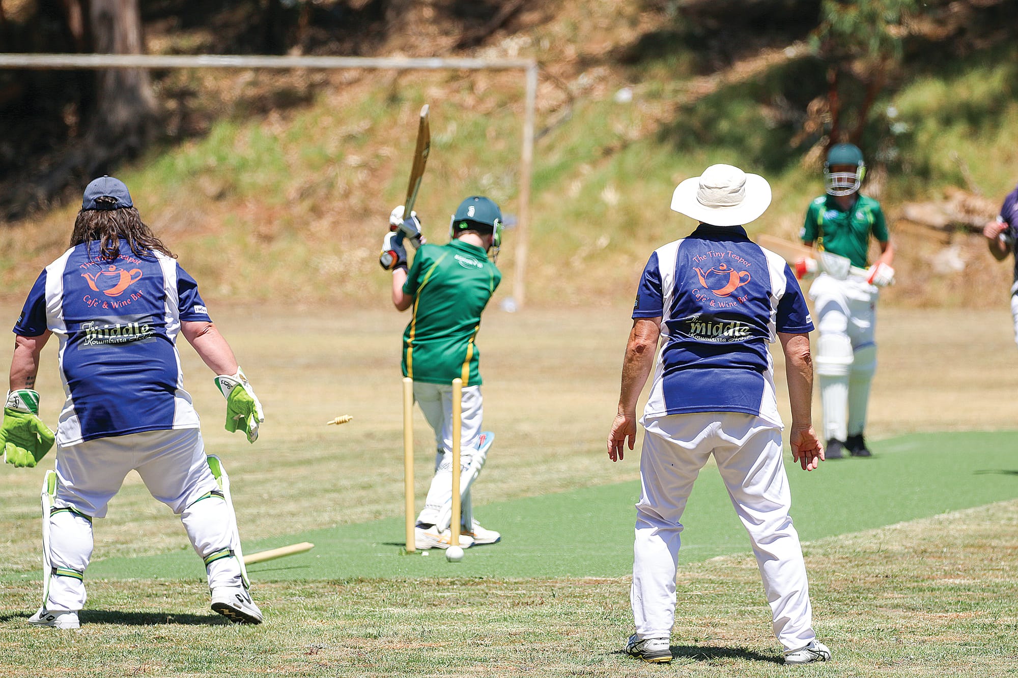 That’s out for Julian as Thomas Sorrell knocks the wickets. C43_0525