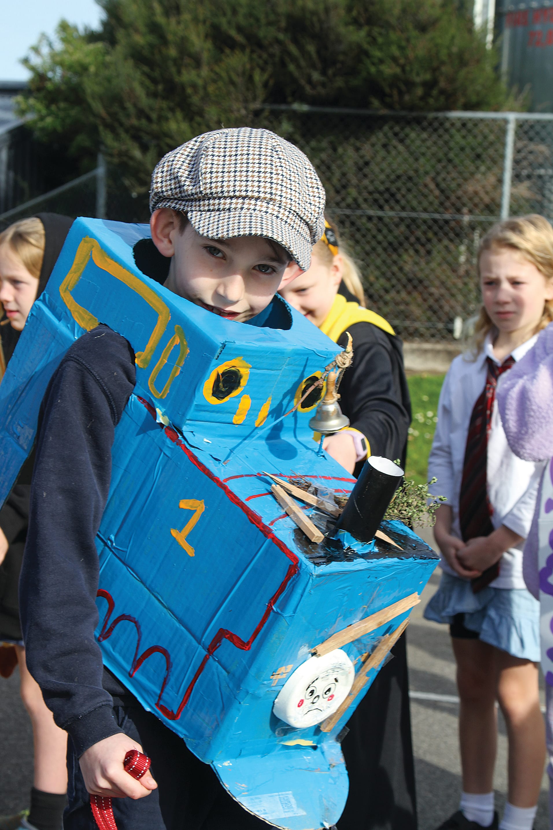 Archer as Thomas the Tank Engine for Book Week at Inverloch PS.