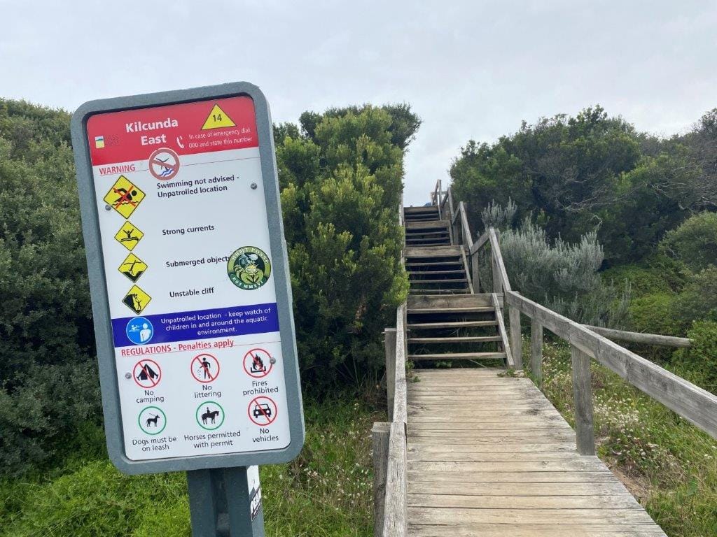 BREAKING: Near-death experience at Kilcunda Beach, hero airlifted to Alfred Hospital